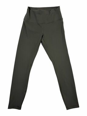 Women’s Lululemon Wunder Train Tights Grey/ Olive Green size 8 inseam 25